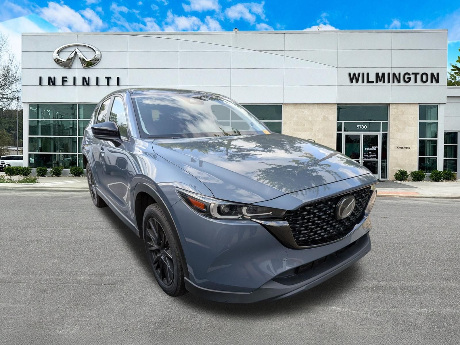 2024 Mazda Mazda CX-5 2.5 S Carbon Edition in Polymetal Gray Metallic — front three-quarter view