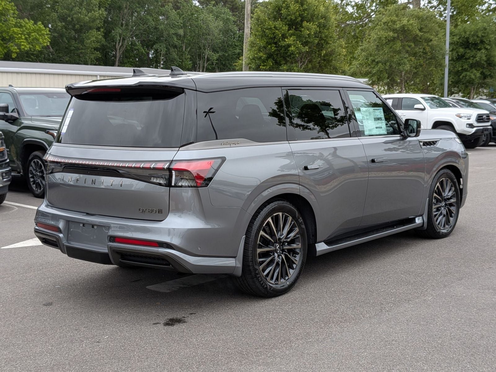 2026 INFINITI QX80 — rear three-quarter view