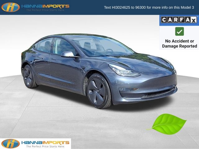 2019 Tesla Model 3 Standard Range Plus in Gray — front three-quarter view