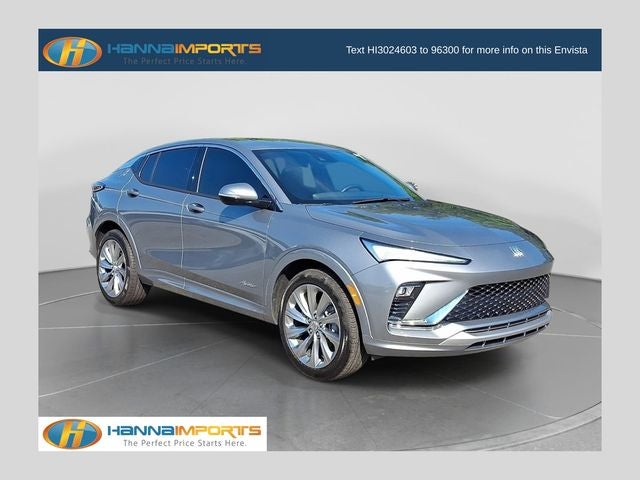 2025 Buick Envista Avenir in Moonstone Gray Metallic — front three-quarter view