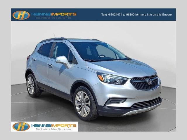 2019 Buick Encore Preferred in Quicksilver Metallic — front three-quarter view