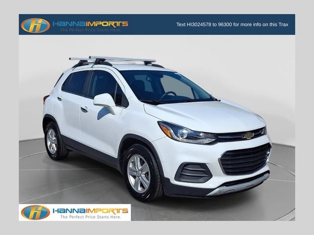 2020 Chevrolet Trax LT in Summit White — front three-quarter view