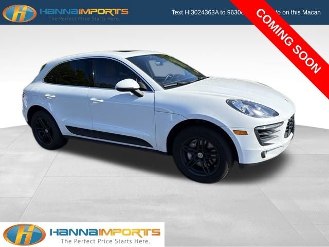 2018 Porsche Macan S in Carrara White Metallic — front three-quarter view