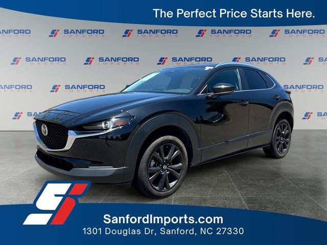 2024 Mazda Mazda CX-30 2.5 S Select Sport in Jet Black Mica — front three-quarter view