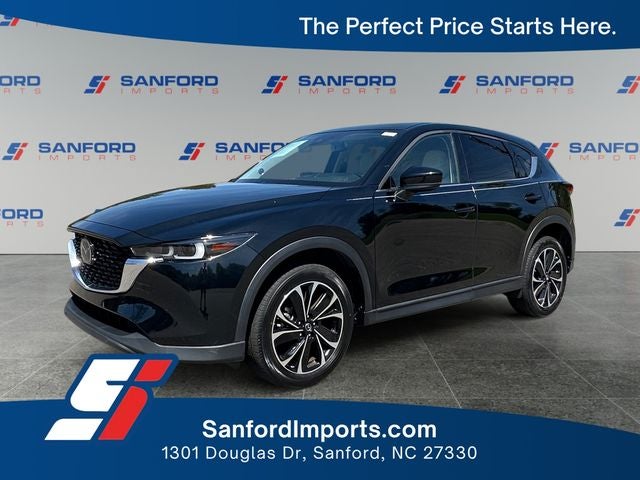 2023 Mazda Mazda CX-5 2.5 S Premium Plus Package in Jet Black Mica — front three-quarter view