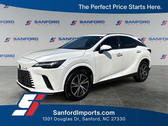 2023 Lexus RX 350 Premium in White Pearl — front three-quarter view