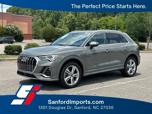 2023 Audi Q3 Premium Plus S Line quattro in Gray — front three-quarter view