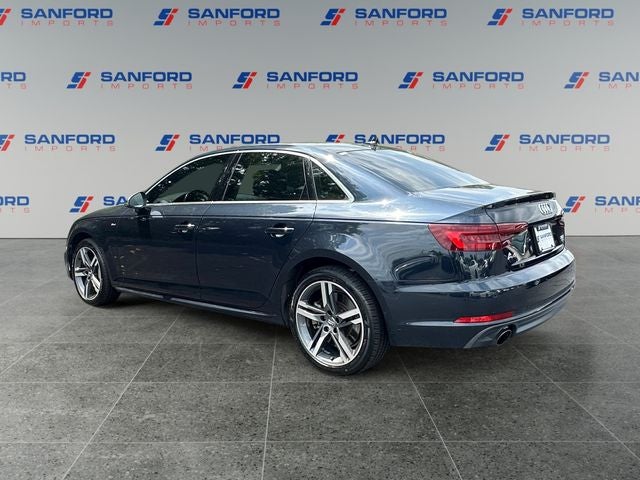 2018 Audi A4 — rear three-quarter view