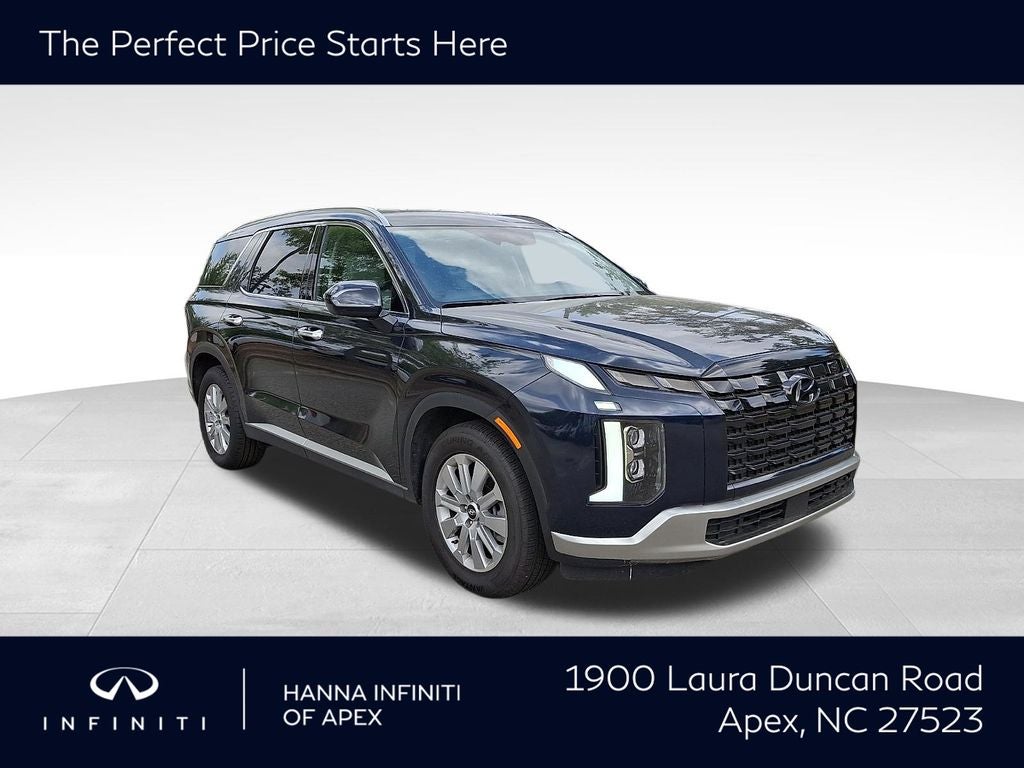 2025 Hyundai Palisade SEL in Moonlight Cloud — front three-quarter view